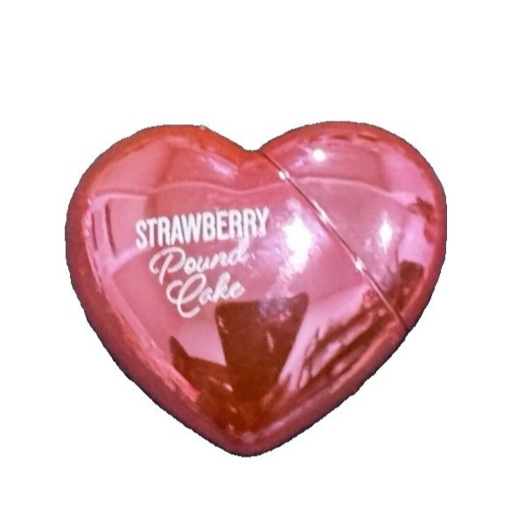 Bath & Body Works STRAWBERRY POUND CAKE Heart-Shaped Mini Lip Oil Gloss